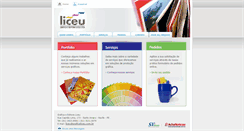 Desktop Screenshot of graficaliceu.com.br