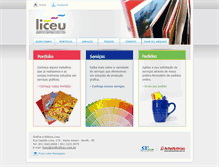 Tablet Screenshot of graficaliceu.com.br